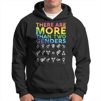 There Are More Than Two Genders Non Binary Symbol Trans Lgbt Gift For Women Hoodie - Thegiftio UK