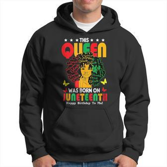 This Black Queen Was Born On Junenth June Birthday Gifts Hoodie | Mazezy AU