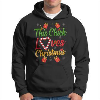 This Chick Loves Christmas Holiday Shopping Present Snow Gift For Women Hoodie - Thegiftio UK