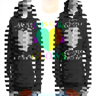 This Girl Glows Neon Lights Glow Party Lover Hoodie - Thegiftio