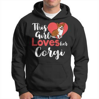 This Girl Loves Her Corgi T Pembroke Welsh Corgi Hoodie | Mazezy