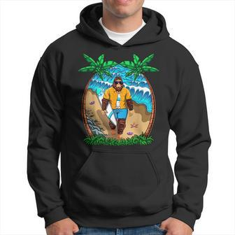 This Is My Hawaiian Bigfoot Sasquatch Surf Vacation Sasquatch Funny Gifts Hoodie | Mazezy