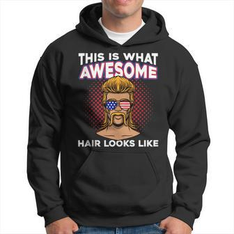 This Is What Awesome Hair Looks Like - Funny Mullet Pride Hoodie | Mazezy