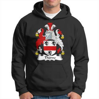 Thorne Coat Of Arms Family Crest Hoodie | Mazezy