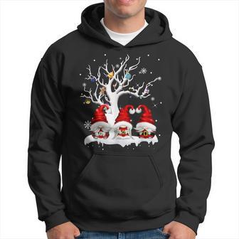 Three Nordic Gnomes Winter Christmas Swedish Elves Xmas 2023 Hoodie - Thegiftio UK