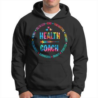 Tie Dye Health Coach Medical Assistant Nutritionist Hoodie | Mazezy
