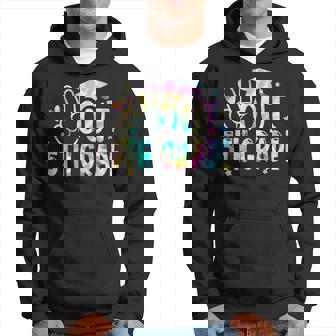 Tie Dye Peace Out 5Th Grade Graduation Last Day Of School Hoodie - Thegiftio UK