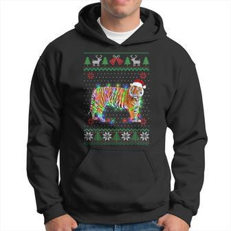 Tiger Animal Ugly Sweater Christmas Puppy Animal Lover Hoodie | Mazezy DE