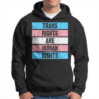 Trans Rights Are Human Rights Lgbt Flag Gay Pride Month Hoodie | Mazezy