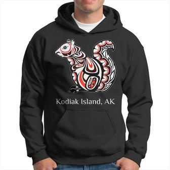 Tribal Squirrel Kodiak Island Alaska Pnw Native American Hoodie | Mazezy