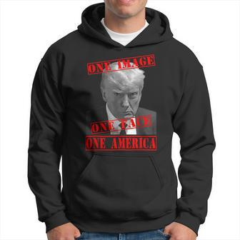 Trump Shot 1 Image One Face One America Never Surrender Hoodie | Mazezy