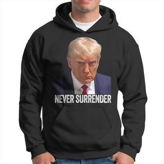 Trump Never Surrender Shot Free Trump Hoodie | Mazezy