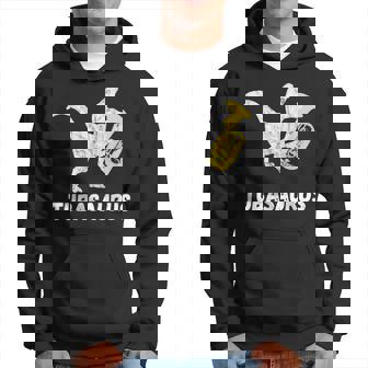 Tuba Dinosaur Musician Tubaist Dino Tuba Player T-Rex Hoodie | Mazezy