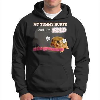 My Tummy Hurts And I'm Mad At The Government Meme Hoodie - Monsterry DE