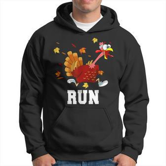 Turkey Run Costume Thanksgiving Running Turkey Trot Hoodie - Seseable