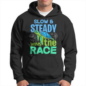 Turtle Lover Slow And Steady Wins The Race Hoodie | Mazezy