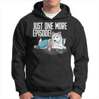 Tv Fan Saying Just One More Episode Slogan Funny Show Quote Hoodie - Thegiftio UK