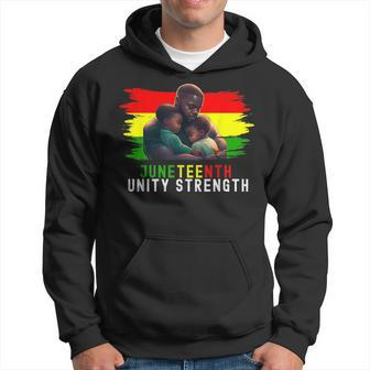 Twin Dad Fathers Day Junenth Unity Strength Quote Hoodie | Mazezy