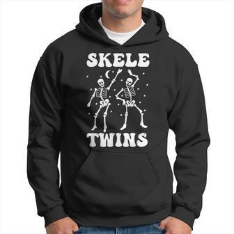 Twins Halloween Matching Skeletwins Dancing Skeletons Hoodie - Monsterry AU