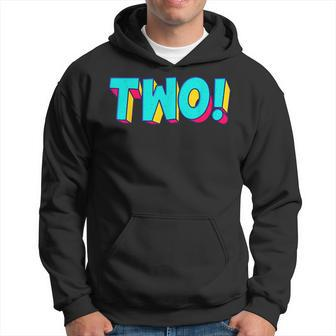 Two Text 2 Year Old Gift 2Nd Birthday Second Boy Toddler Hoodie - Monsterry