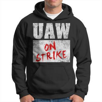 Uaw On Strike Red United Auto Union Workers Uaw Striking Hoodie | Mazezy