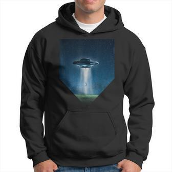 Ufo Abduction Flying Saucer Alien Believers Space Hoodie | Mazezy