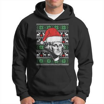 Ugly Christmas George Washington Patriotic President Hoodie - Thegiftio UK