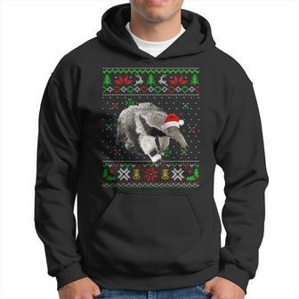 Ugly Christmas Pajama Sweater Anteater Animals Lover Hoodie | Mazezy