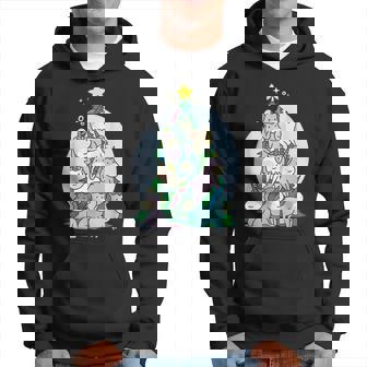 Ugly Christmas Sweater Unicorn Tree Christmas Unicorn Hoodie | Mazezy