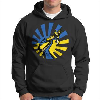 Ukrainian Molotov Cocktail For Russia Army Ukraine Support Hoodie | Mazezy