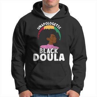 Unapologetic Black Doula Junenth African American Afro Hoodie | Mazezy