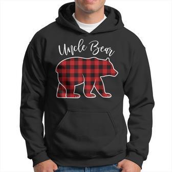 Uncle Bear Pajama Red Buffalo Xmas Family Christmas Hoodie - Thegiftio UK