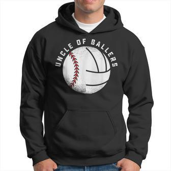 Uncle Of Baseball Volleyball Player Niece Nephew Team Sports Hoodie | Mazezy