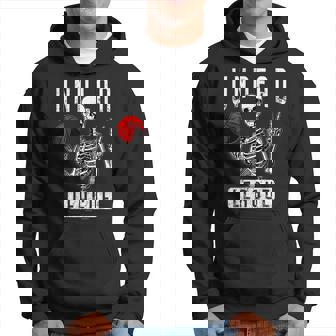 Undead Basketball League Player Halloween Zombie Skeleton Basketball Hoodie | Mazezy