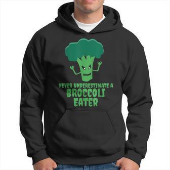 Never Underestimate A Broccoli Eater Scary Horror Hoodie - Thegiftio UK
