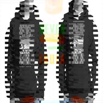 Never Underestimate A Man From India Flag Hoodie | Mazezy