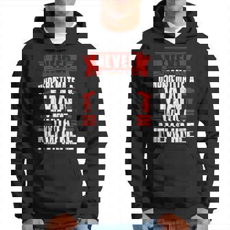 Never Underestimate A Man With New Knee Replacement Surgery Hoodie | Mazezy