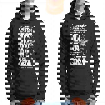 Never Underestimate An Old Man With A Bbq Grill Dad Hoodie - Thegiftio UK