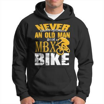 Never Underestimate An Old Man Bmx Bike Freestyle Racing Hoodie - Seseable