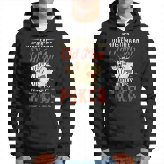 Never Underestimate An Old Man Who Plays Poker Poker Hoodie | Mazezy