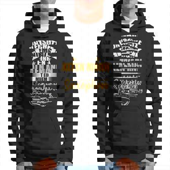 Underestimate Never An Old Man With Saxophone Hoodie - Thegiftio UK