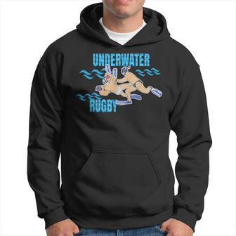 Underwater Rugby Underwater Emblem Rugby Underwater Idea Hoodie | Mazezy