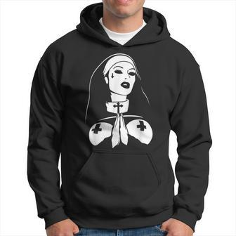 Unholy Nun Sinner Gothic Witchcraft Occult Magic Ouija Hoodie - Seseable