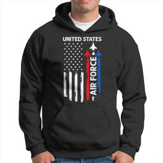 United States Air Force American Usa Flag July 4Th Patriotic Hoodie - Seseable
