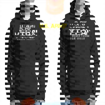 US Army Proud Army Veteran Vintage Hoodie | Mazezy