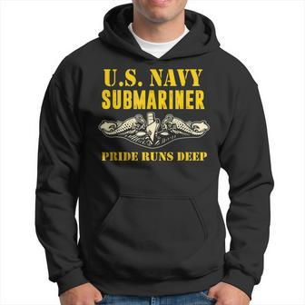 Us Navy Submariner Pride Runs Deep Sub Veteran Hoodie | Mazezy