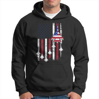 Usa Airplane Jet Fighter 4Th American Flag Of July Patriotic Hoodie | Mazezy CA