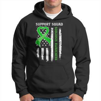 Usa Flag Support Squad Scoliosis Awareness Hoodie | Mazezy
