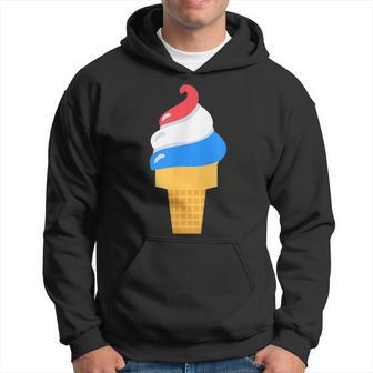 Usa Ice Cream Cone - Cute For 4Th Of July Usa Funny Gifts Hoodie | Mazezy