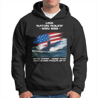 Uss Baton Rouge Ssn-689 American Flag Submarine Veteran Xmas Hoodie - Thegiftio UK